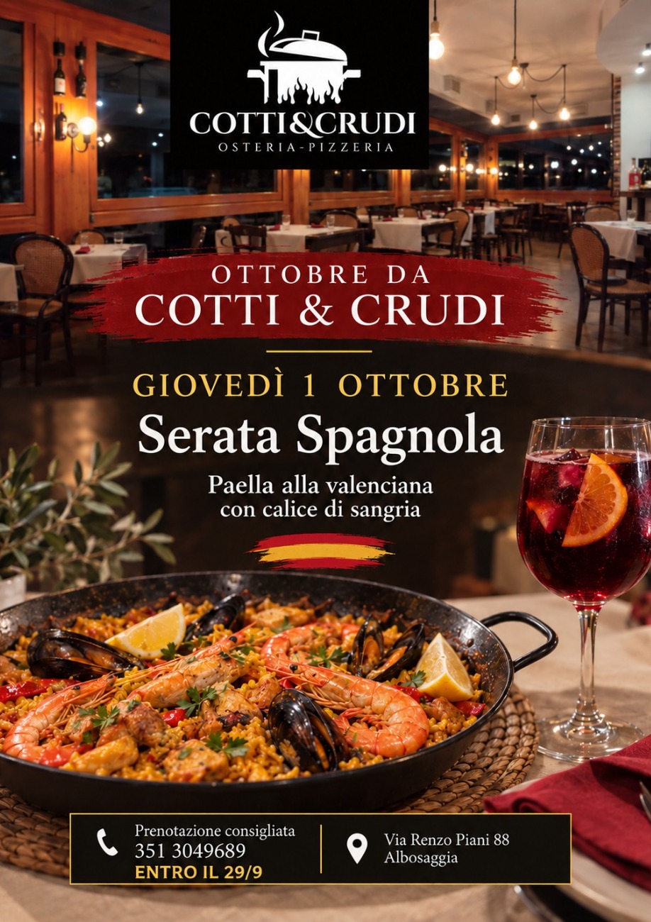 Immagine Evento Serata Spagnola | Calendario Valtellinese