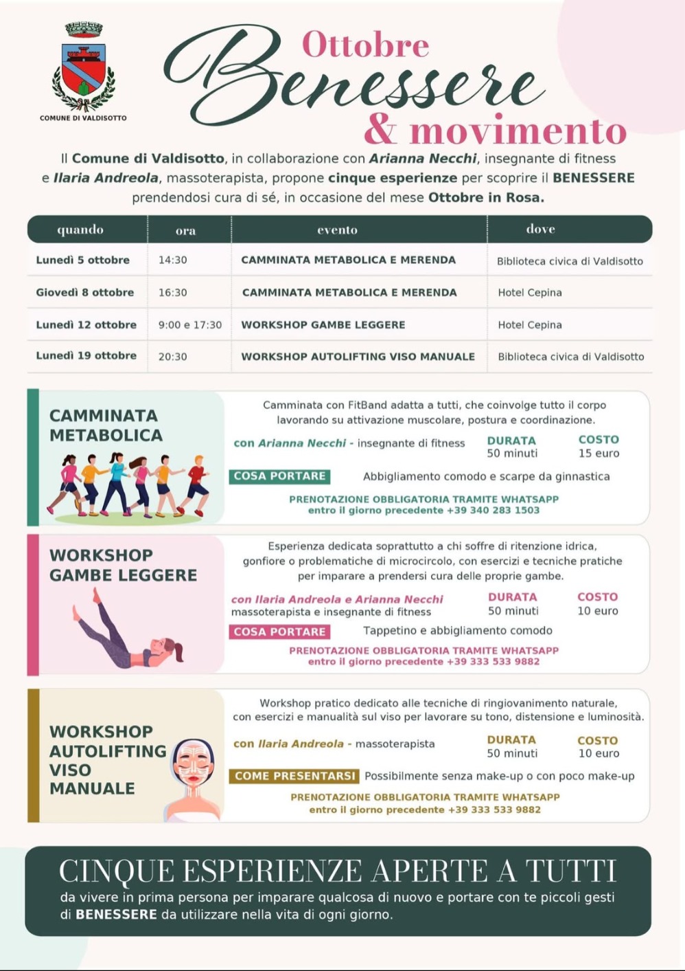 Immagine Evento Ottobre Benessere & Movimento | Calendario Valtellinese