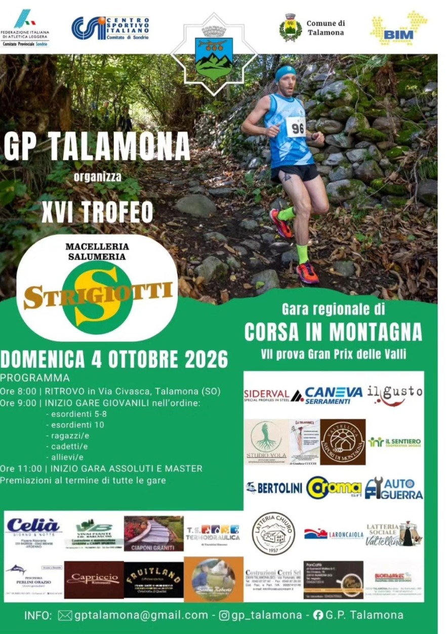 Immagine Evento XVI Trofeo Strigiotti | Calendario Valtellinese