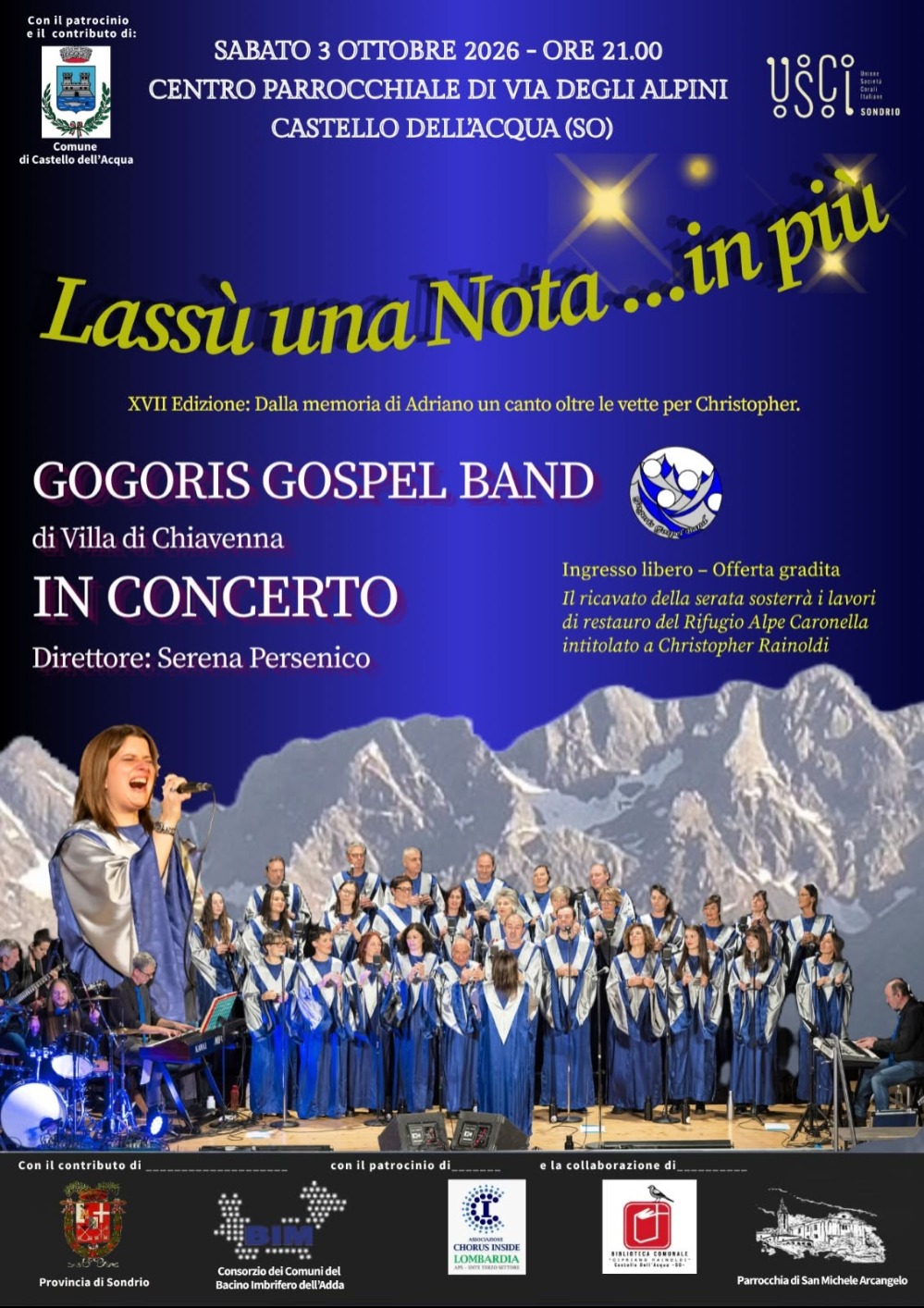Immagine Evento Lassù una Nota… in più | Calendario Valtellinese