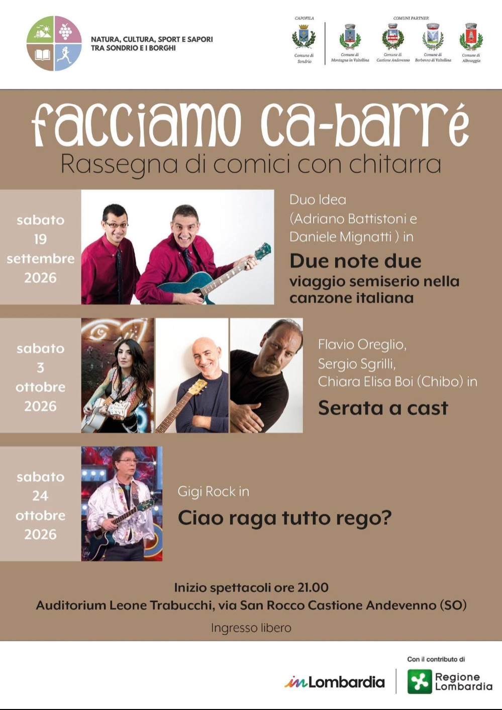 Immagine Evento Facciamo Ca-barrè | Calendario Valtellinese