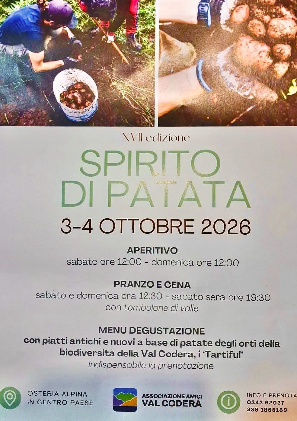 Immagine Evento Spirito di Patata | Calendario Valtellinese