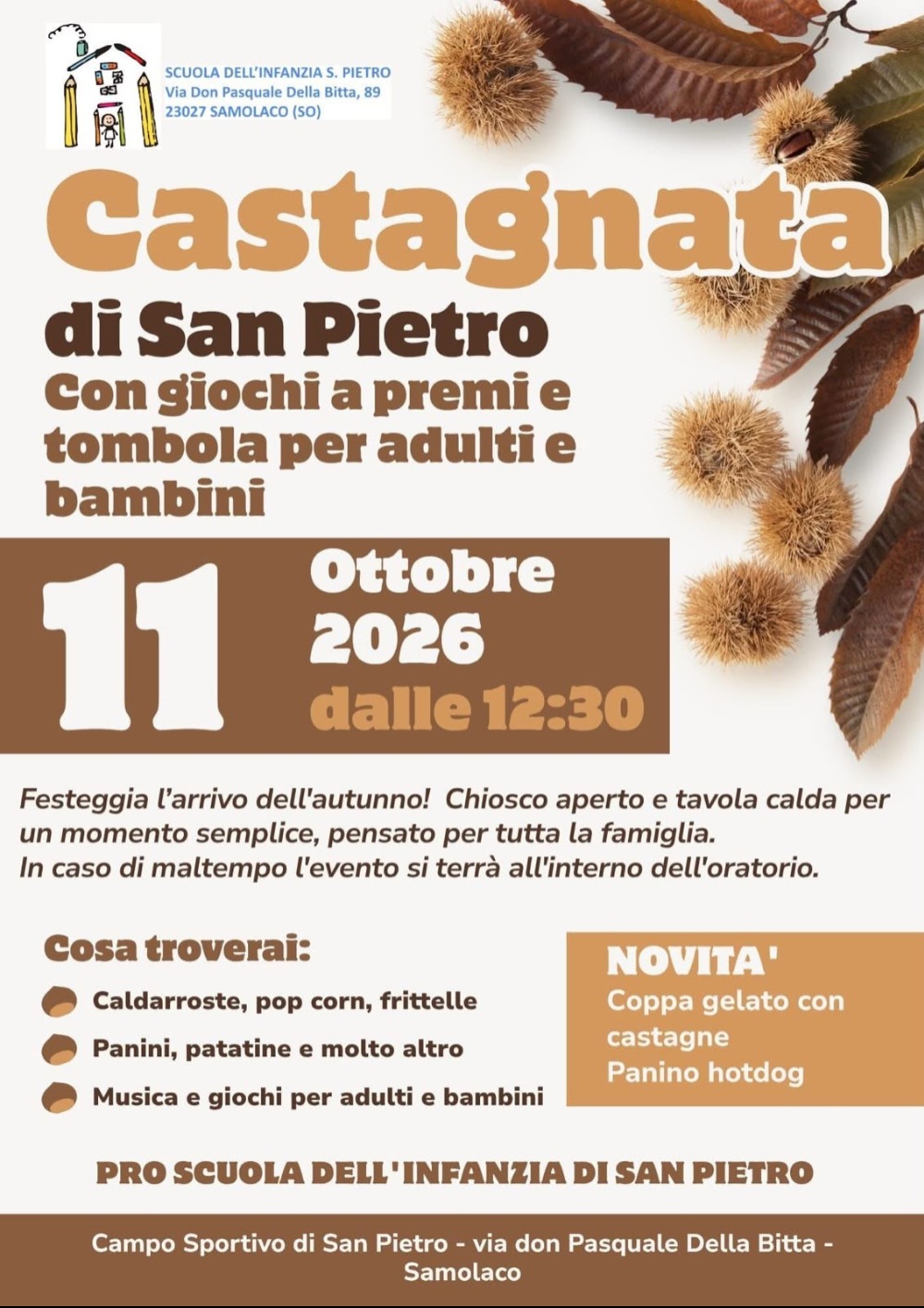 Immagine Evento Castagnata | Calendario Valtellinese