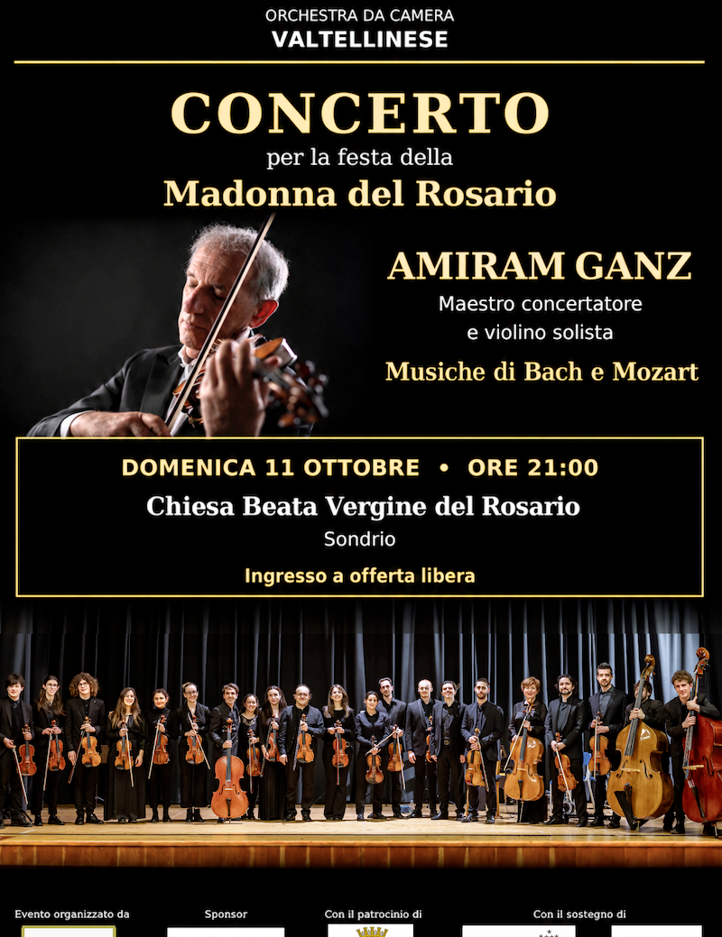 Immagine Evento Concerto per la festa della Madonna del Rosario | Calendario Valtellinese