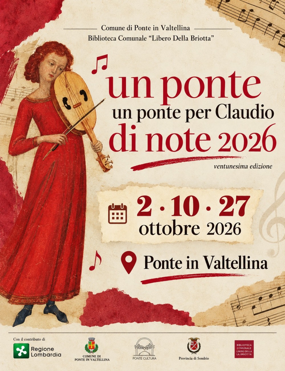 Immagine Evento Un ponte di note | Calendario Valtellinese