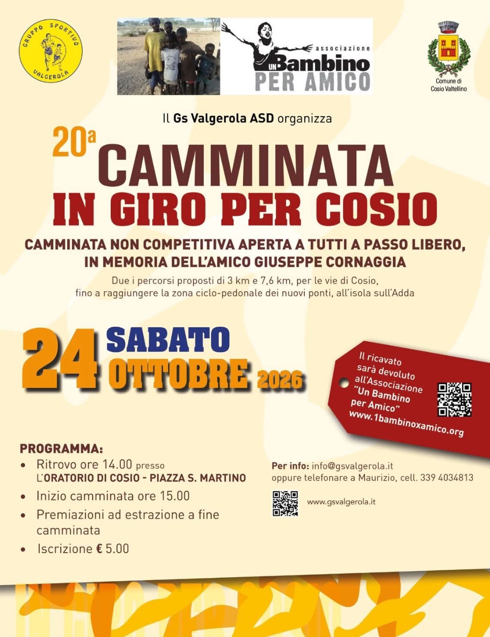 Immagine Evento Camminata in giro  per Cosio | Calendario Valtellinese
