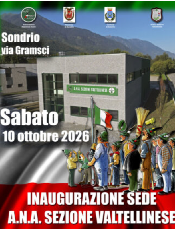 Immagine Evento Inaugurazione della sede A.N.A. Sezione Valtellinese | Calendario Valtellinese