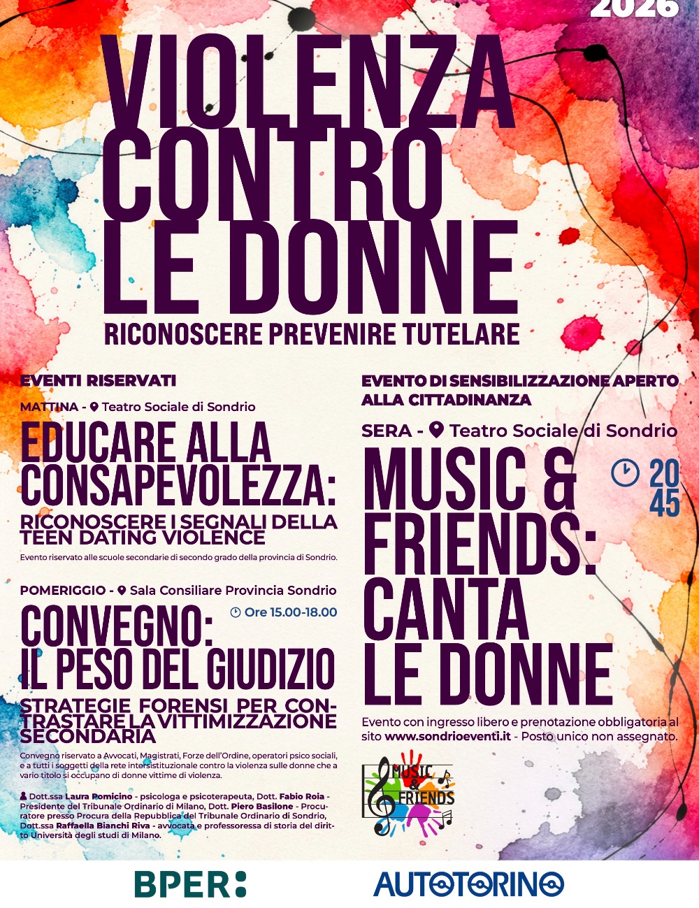 Immagine Evento Violenza contro le donne | Calendario Valtellinese
