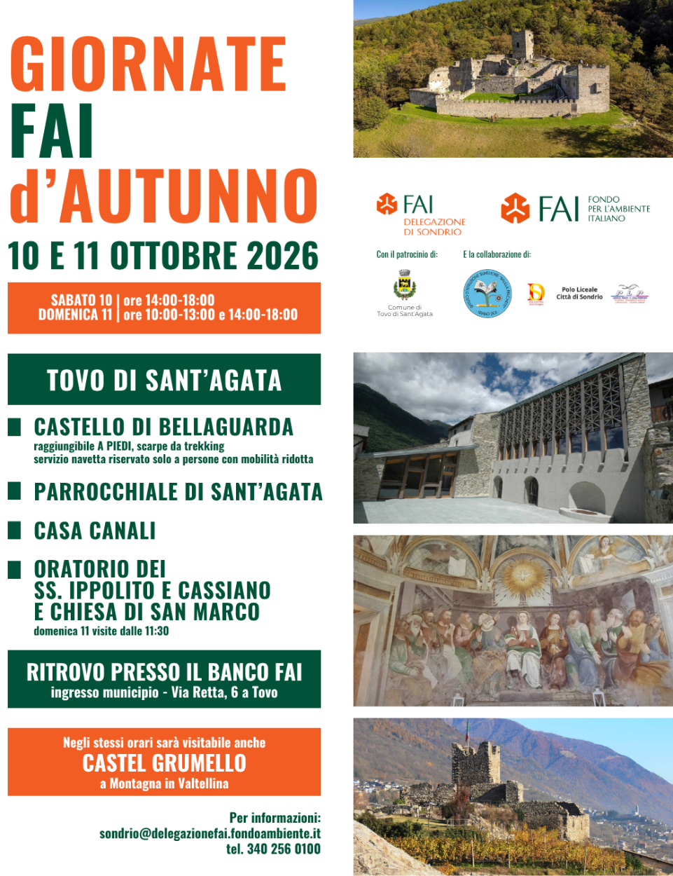 Immagine Evento Giornate FAI d’Autunno  a Tovo di Sant’Agata | Calendario Valtellinese