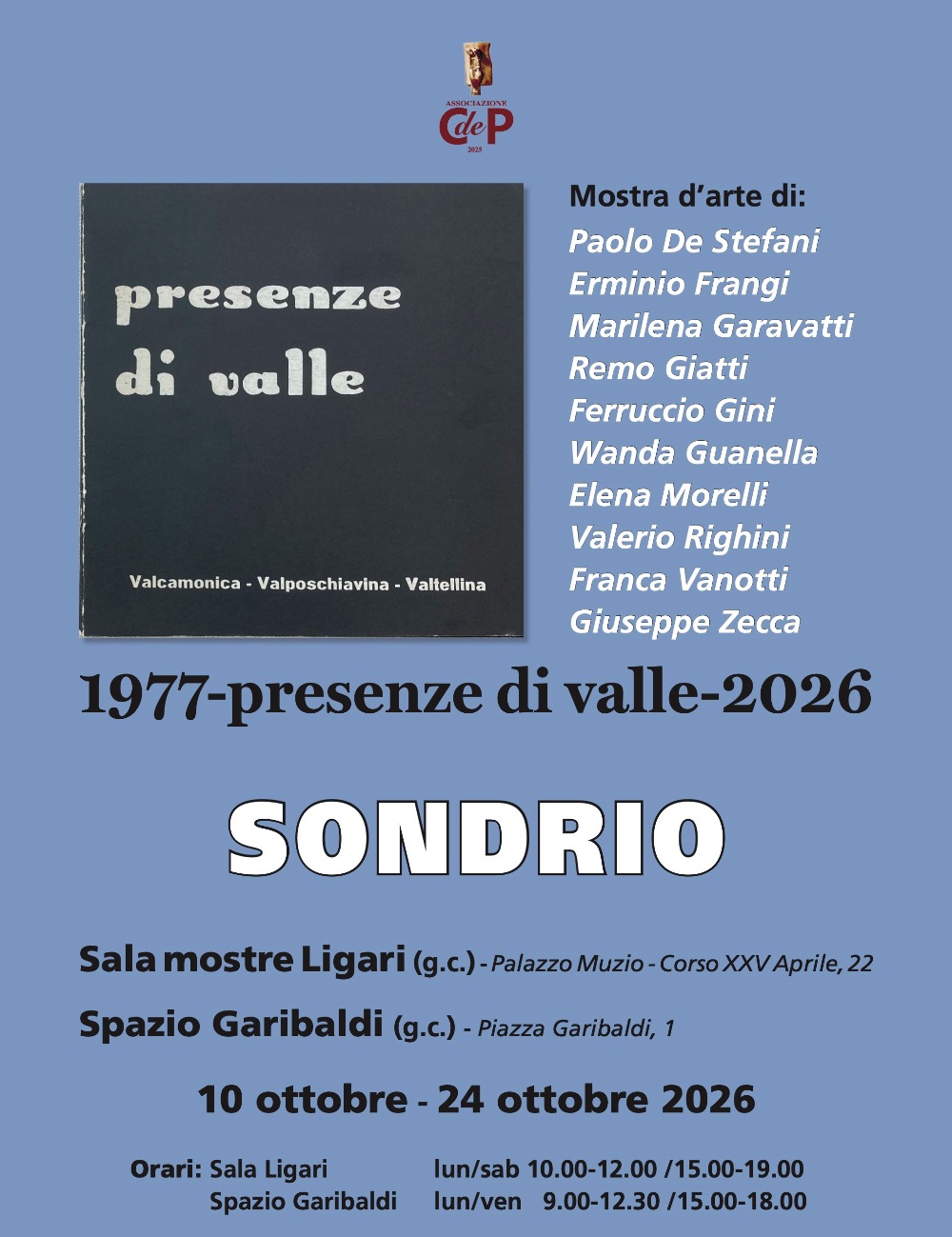 Immagine Evento 1977 – Presenze di Valle – 2026 | Calendario Valtellinese