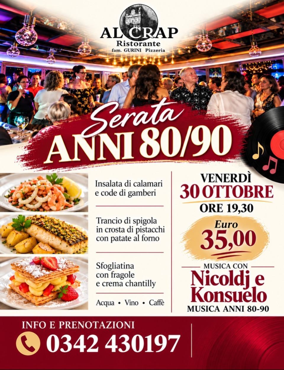 Immagine Evento Serata Anni 80/90 | Calendario Valtellinese