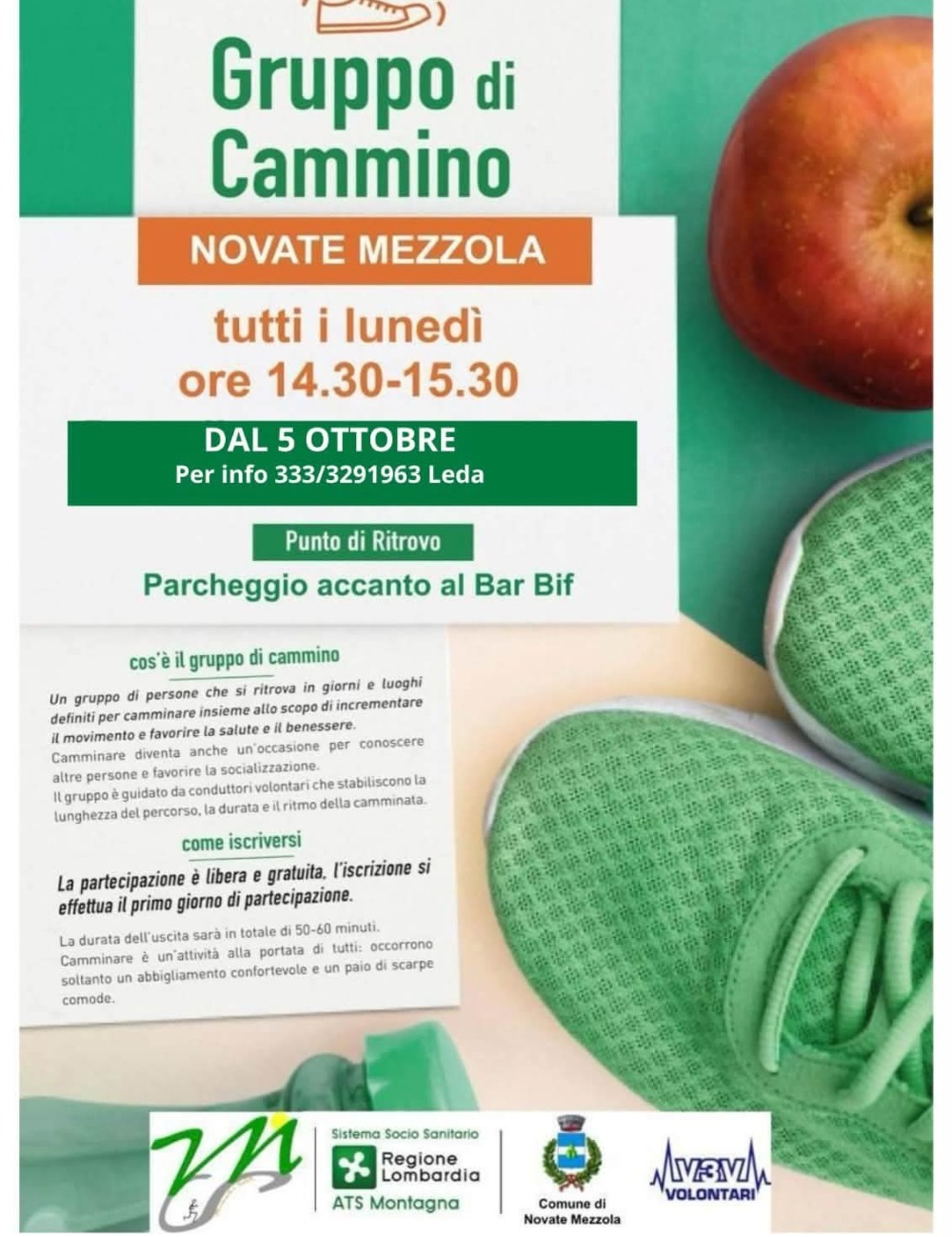 Immagine Evento Gruppo di Cammino a Novate Mezzola | Calendario Valtellinese
