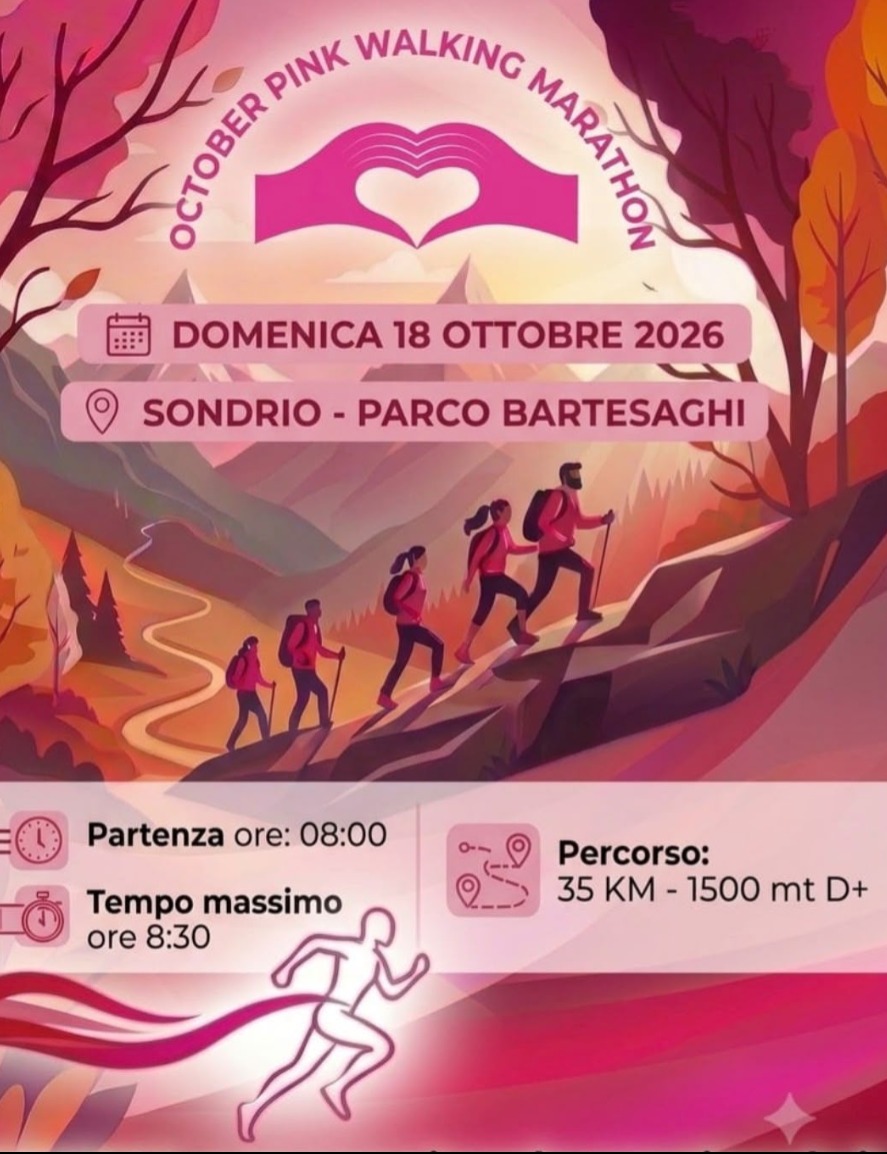 Immagine Evento October Pink Walking Marathon | Calendario Valtellinese