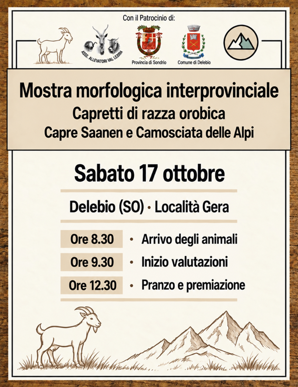 Immagine Evento Mostra morfologica interprovinciale | Calendario Valtellinese