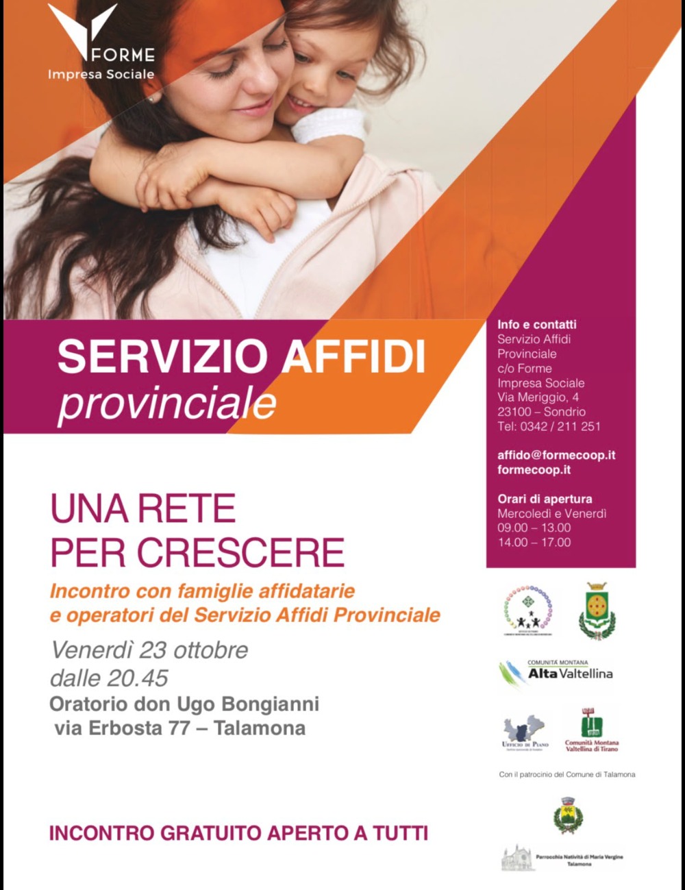 Immagine Evento Una rete per crescere | Calendario Valtellinese