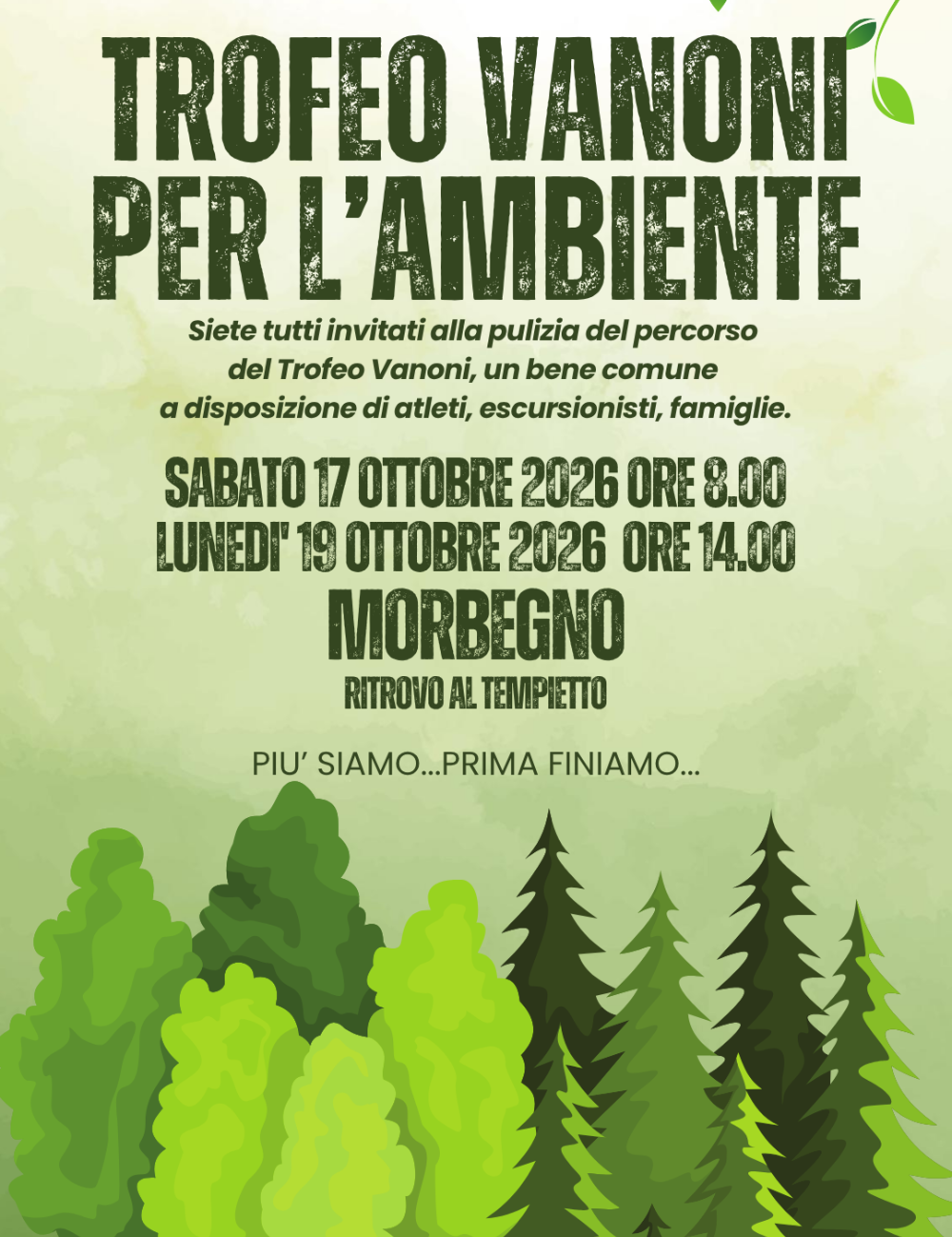 Immagine Evento Trofeo Vanoni per l’Ambiente | Calendario Valtellinese