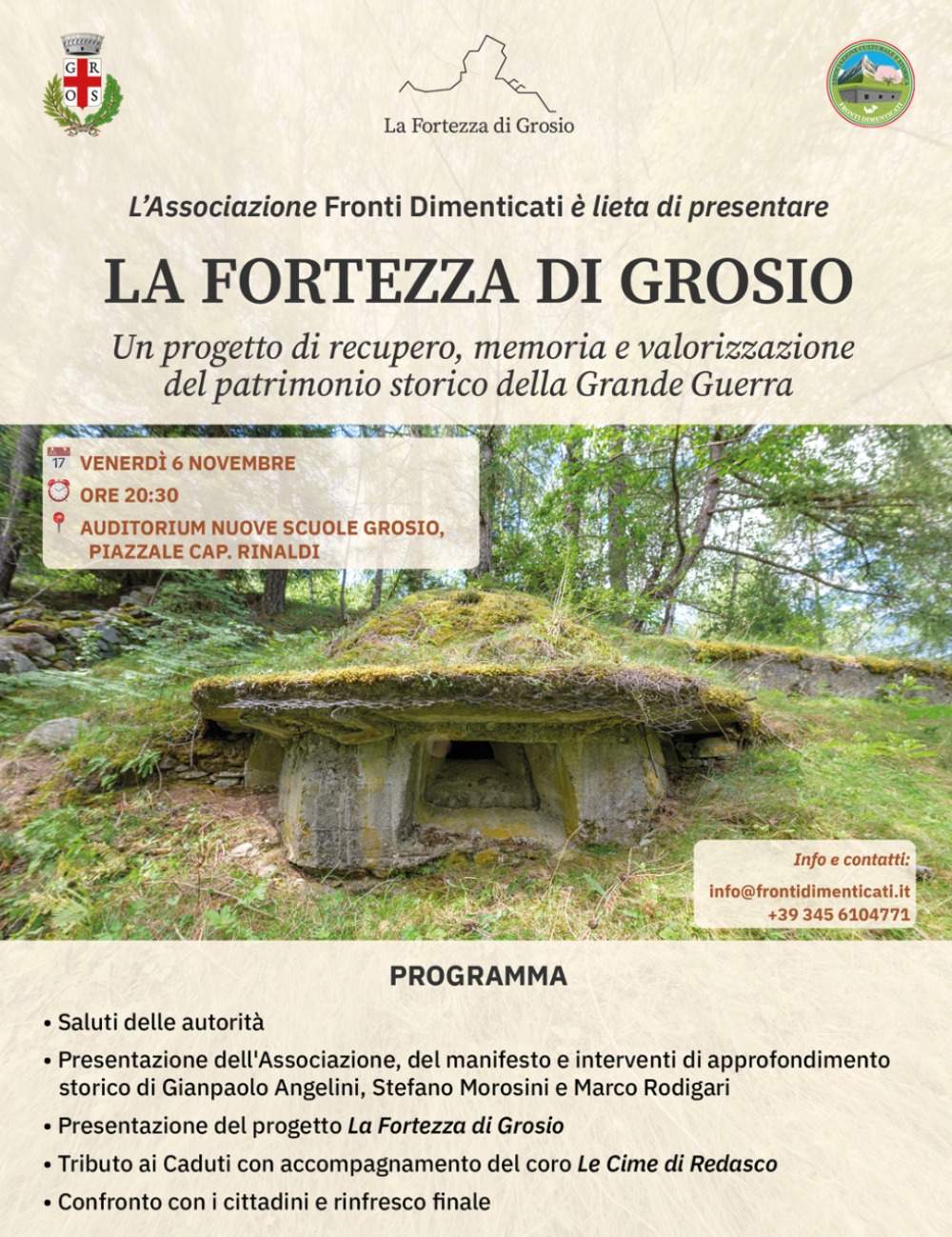 Immagine Evento La Fortezza di Grosio | Calendario Valtellinese