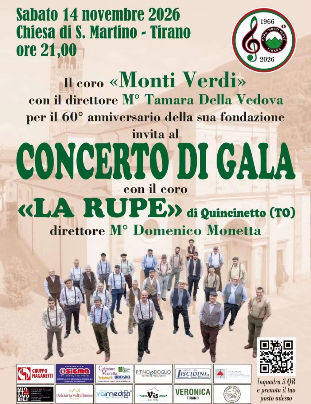 Immagine Evento Concerto di Gala del Coro Monti Verdi | Calendario Valtellinese