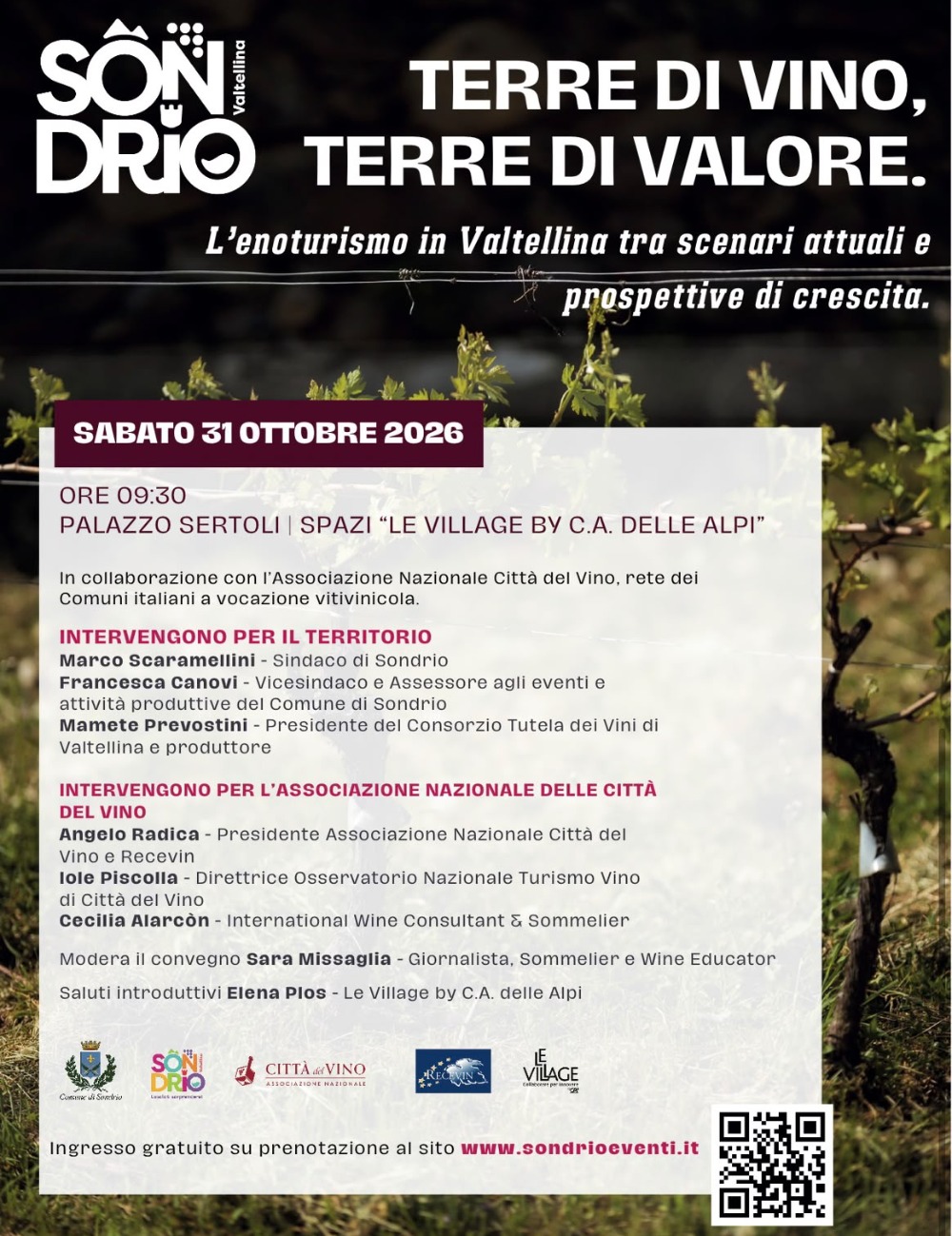 Immagine Evento Terre di vino, terre di valore | Calendario Valtellinese