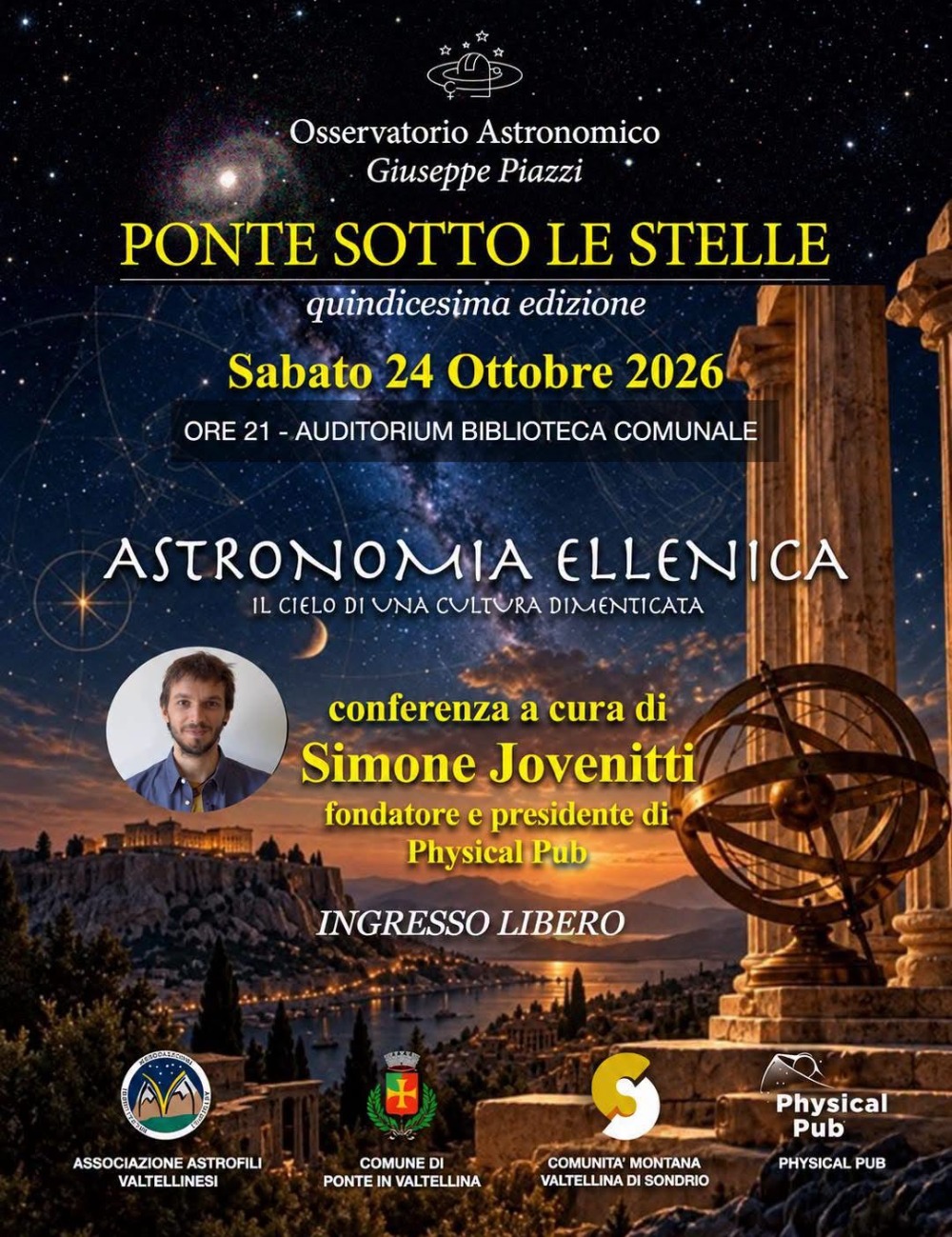 Immagine Evento Ponte sotto le Stelle | Calendario Valtellinese