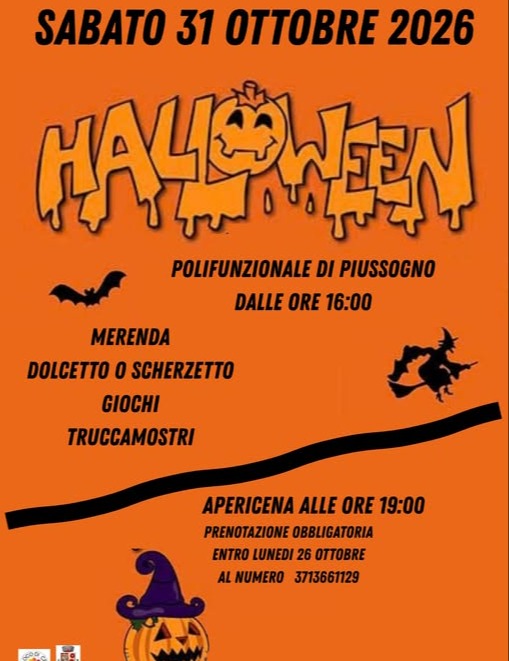 Immagine Evento Halloween a Piussogno | Calendario Valtellinese