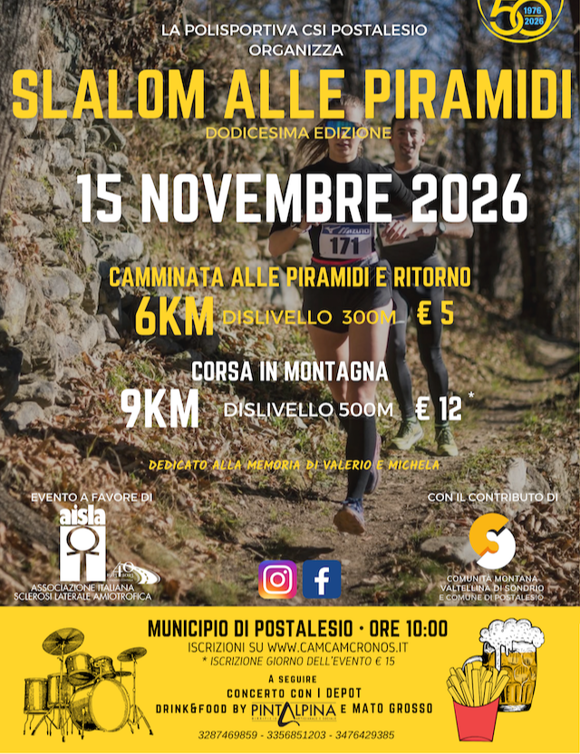 Immagine Evento Slalom alle Piramidi | Calendario Valtellinese