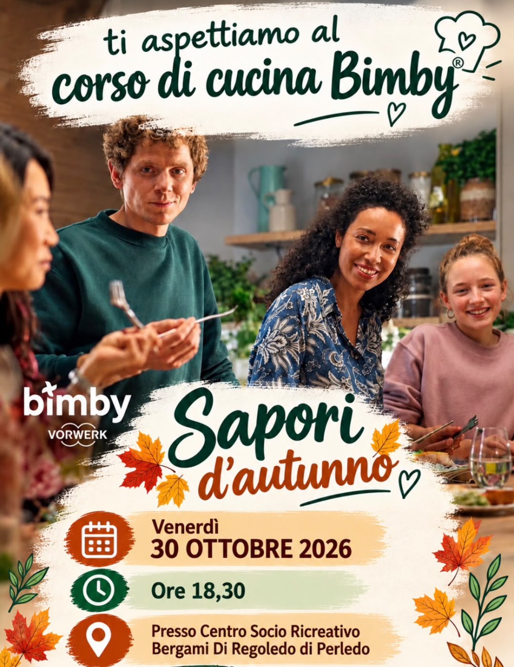Immagine Evento Sapori d'autunno: corso di cucina Bimby | Calendario Valtellinese