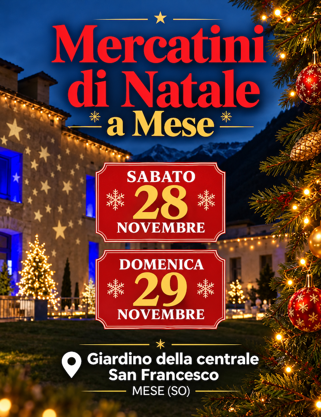 Immagine Evento Mercatini di Natale a Mese 2026 | Calendario Valtellinese