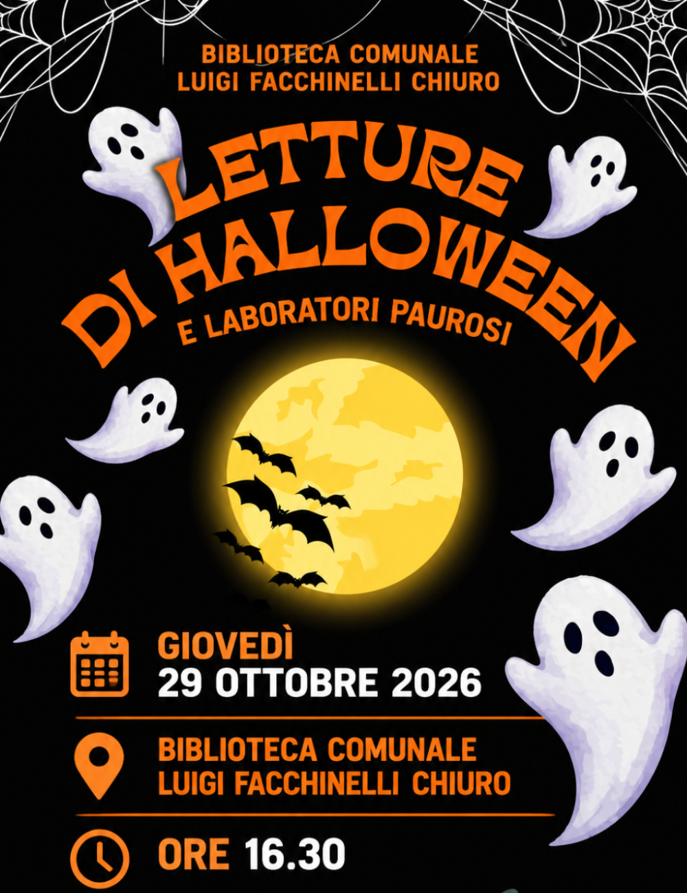 Immagine Evento Letture di Halloween e laboratori paurosi | Calendario Valtellinese