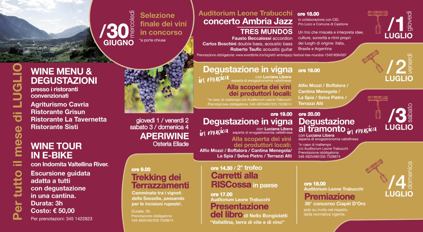 E' tempo di ricominciare a degustare vini | Blog di Valendario Valtellinese