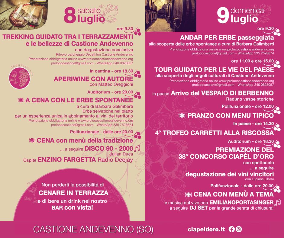 Ciapèl d'oro 2023, è tutto pronto | Blog di Valendario Valtellinese