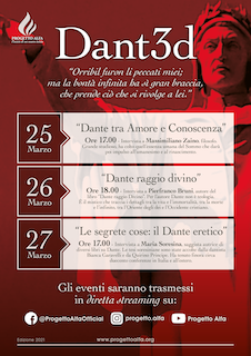 In streaming il 25, 26, 27 marzo Progetto Alfa presenta Dant3d | Blog di Valendario Valtellinese