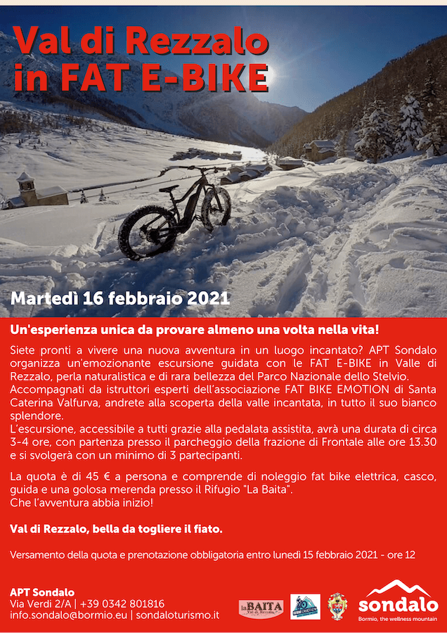 Val di Rezzalo in fat e-bike | Blog di Valendario Valtellinese