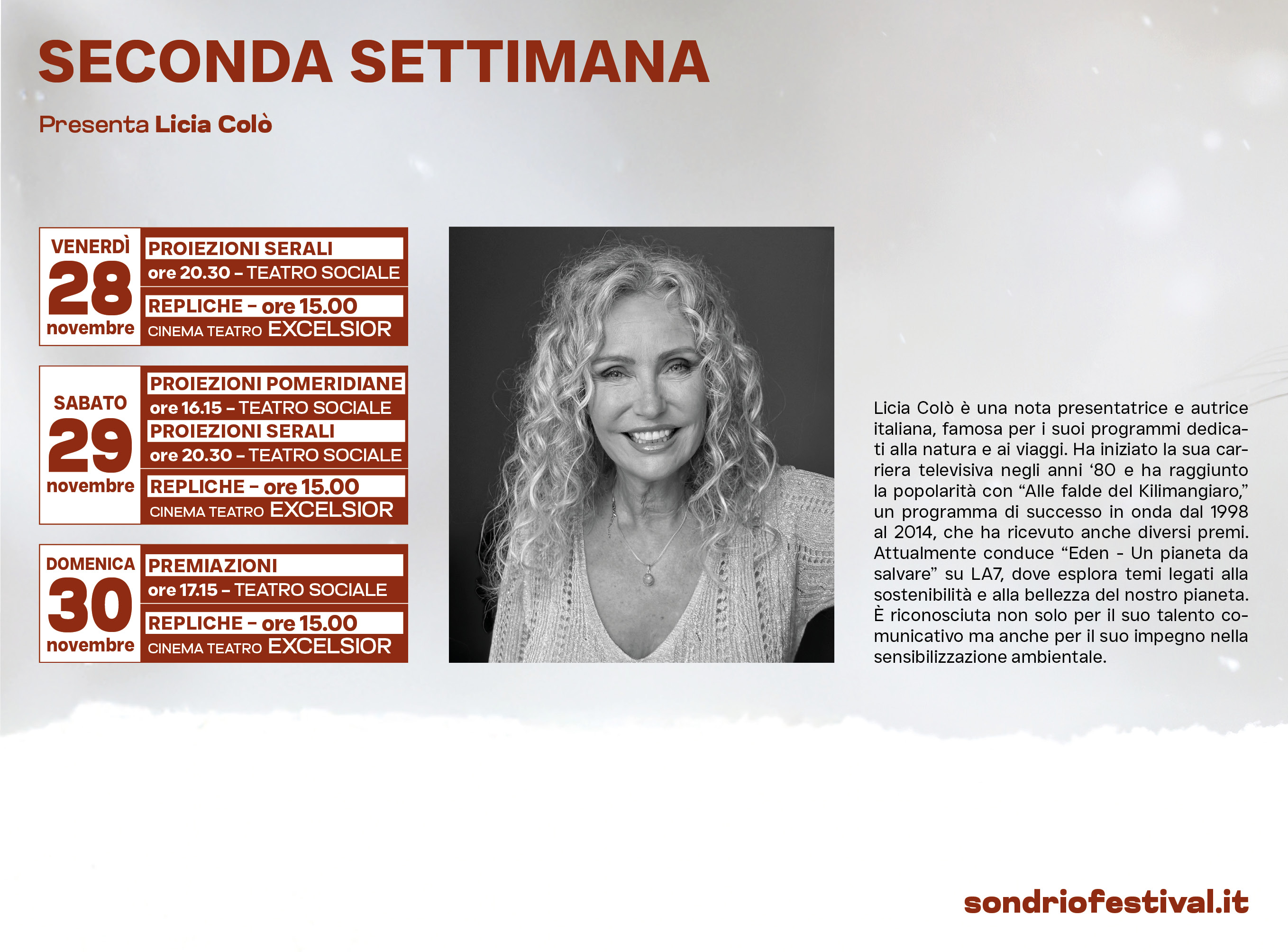 Immagine gallery evento Sondrio Festival 2025