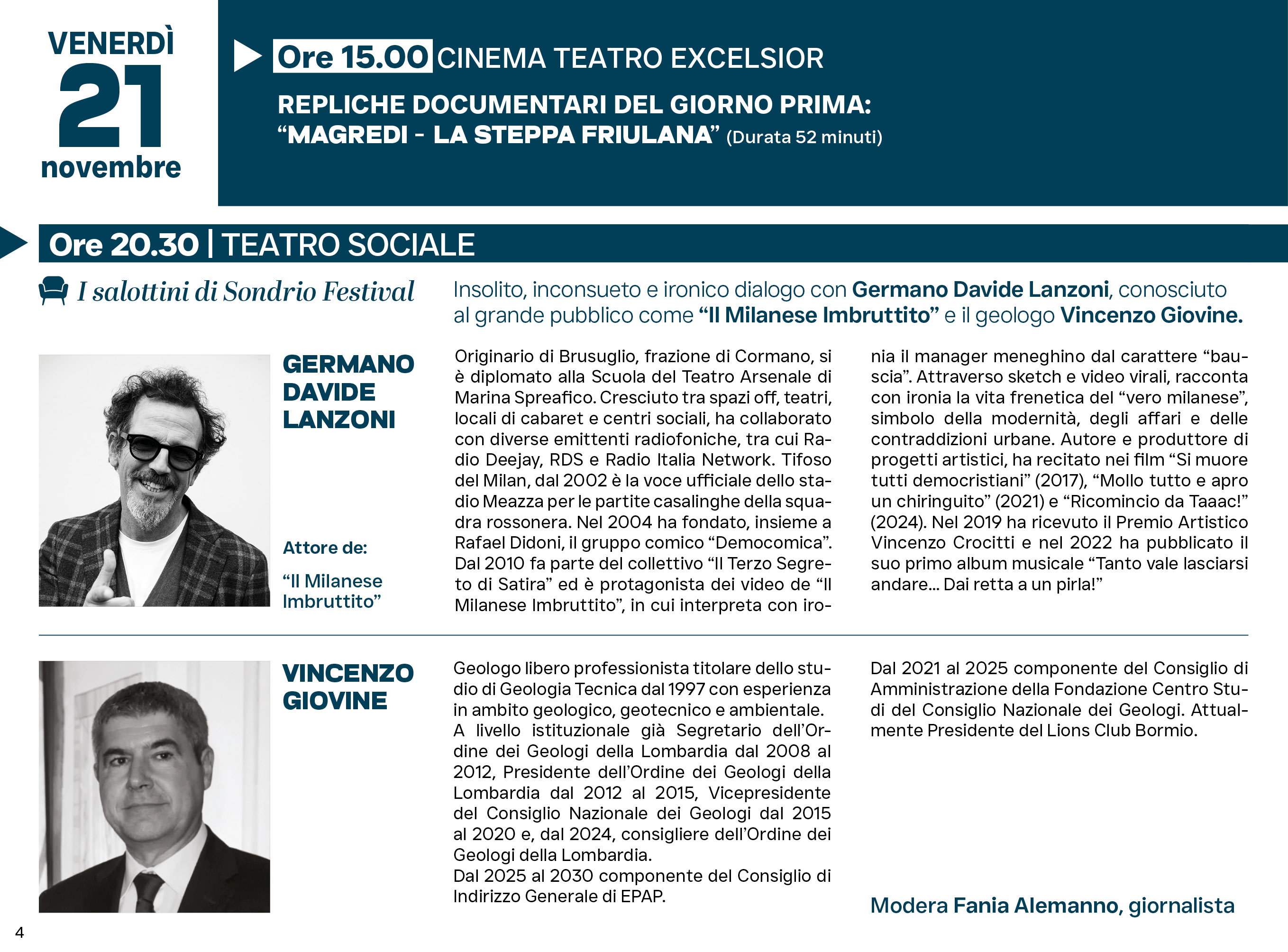 Immagine gallery evento Sondrio Festival 2025