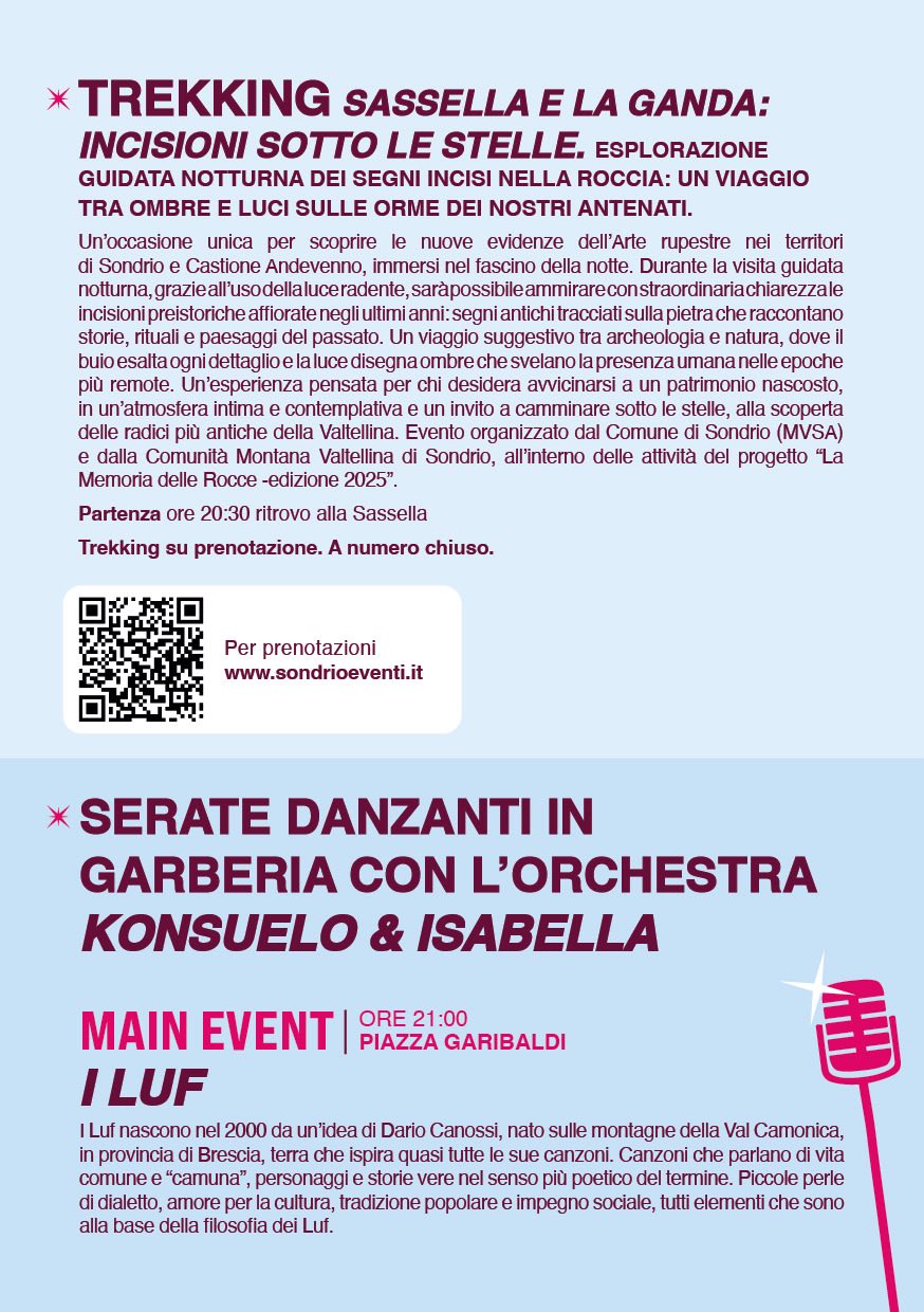 Immagine gallery evento Sondrio Estate 2025