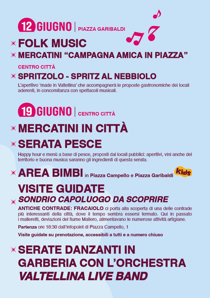 Immagine gallery evento Sondrio Estate 2025