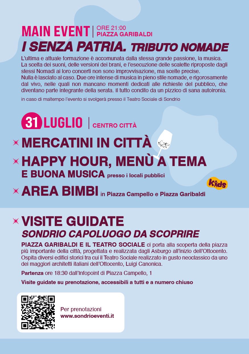Immagine gallery evento Sondrio Estate 2025