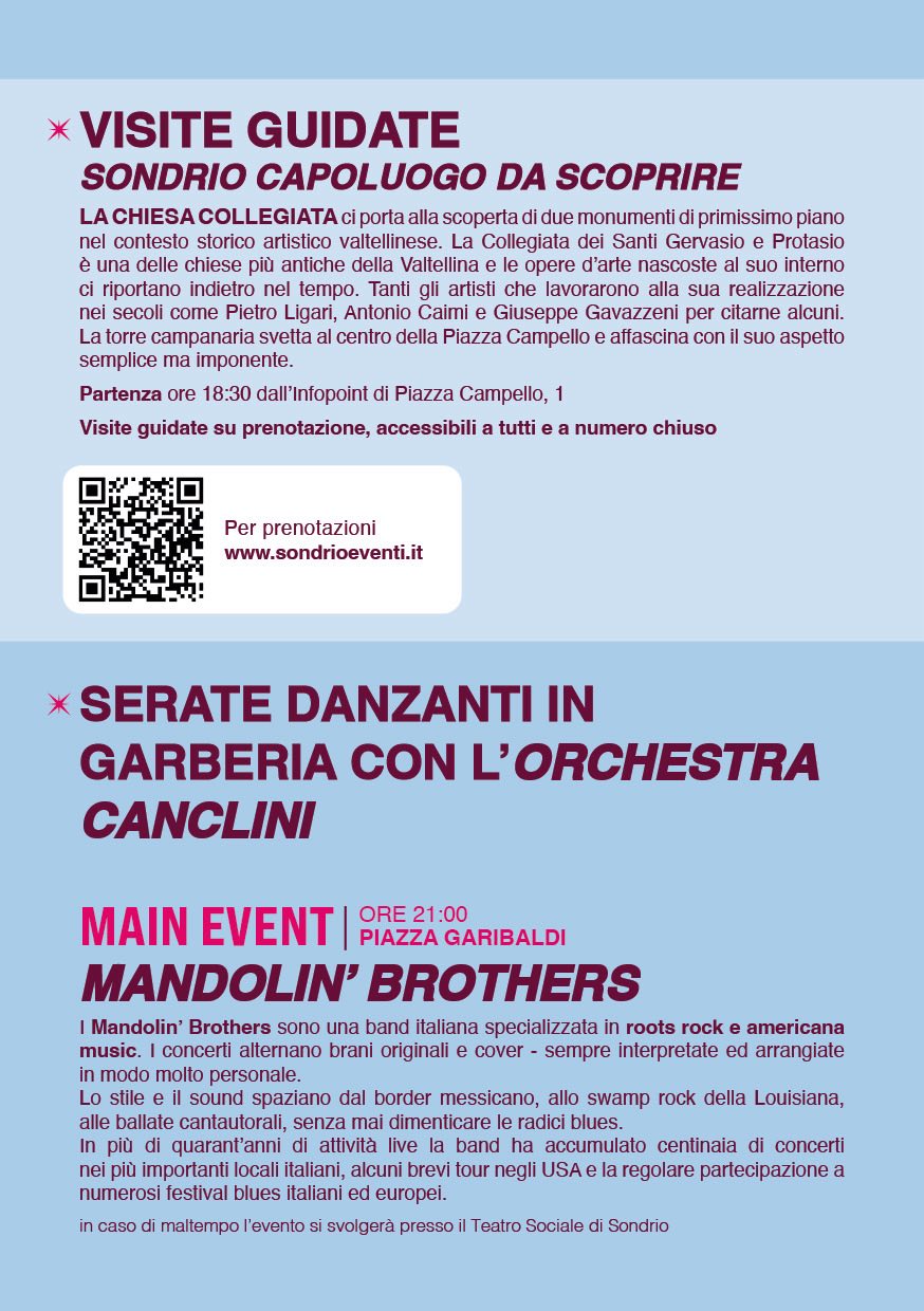 Immagine gallery evento Sondrio Estate 2025
