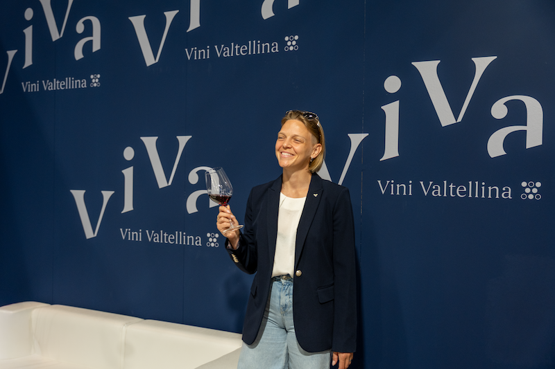 Immagine gallery articolo Arianna Fontana a Vinitaly per raccontare la Valtellina enologica