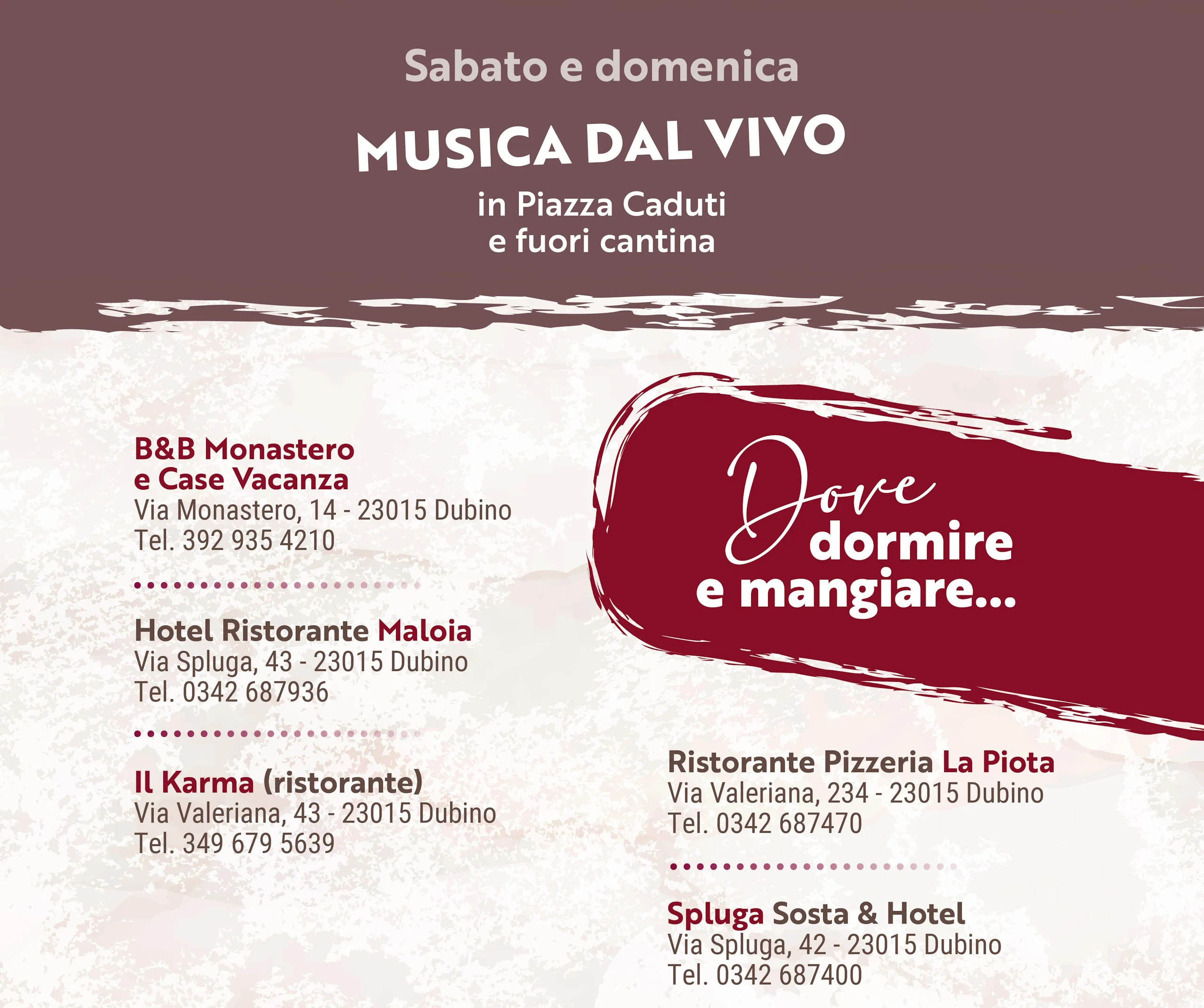 Immagine gallery evento Gustosando a Dubino 2025