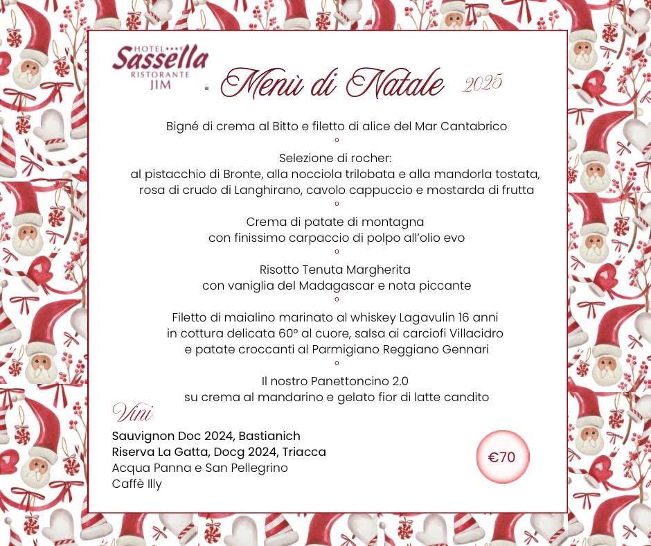 Immagine gallery evento Menù di Natale 2025 all'Hotel Sassella Ristorante Jim