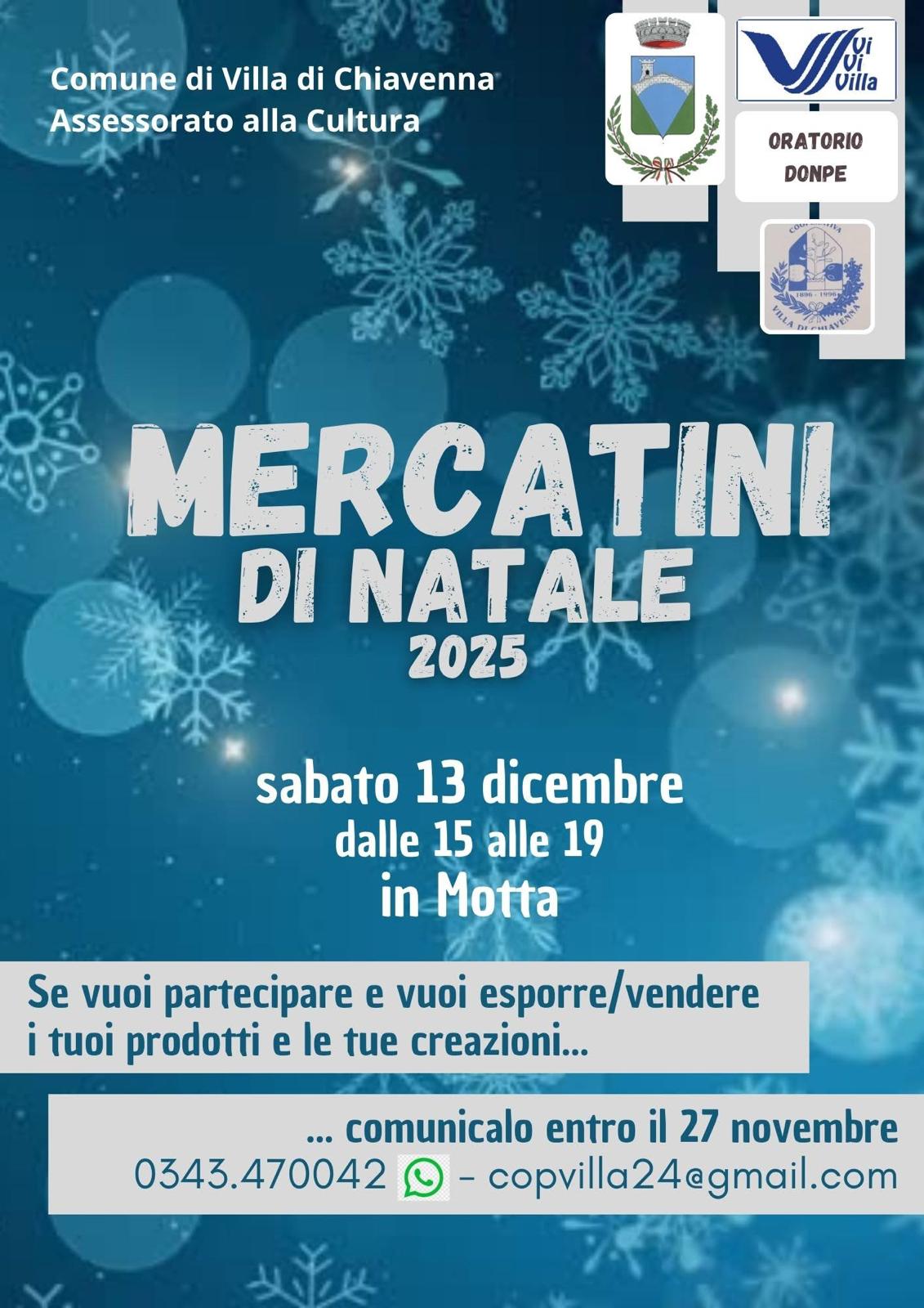 Immagine gallery evento Mercatini di Natale in Valtellina e Valchiavenna